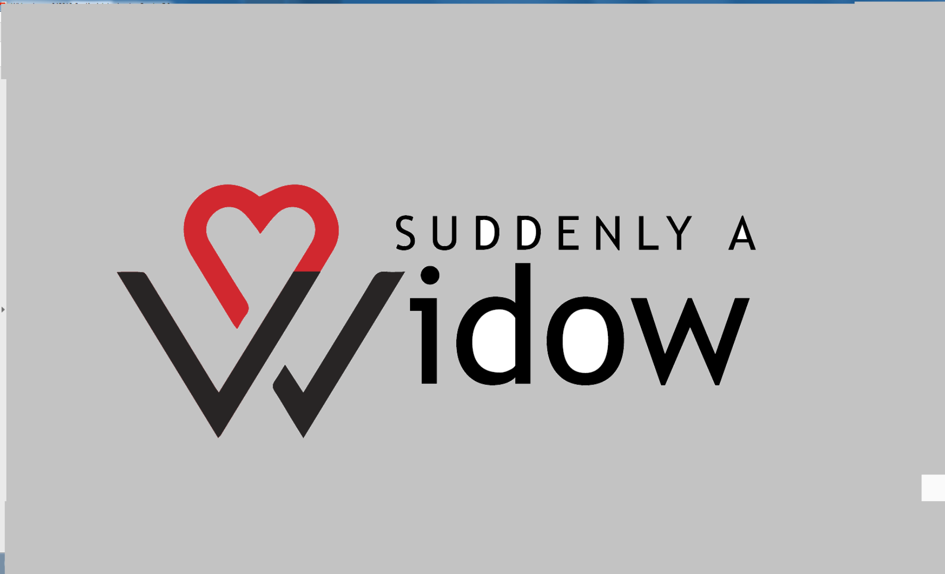 Suddenly a Widow